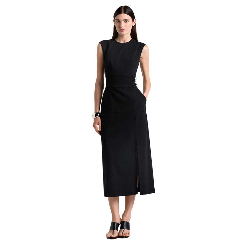 Cue Stretch Twill Buckle Midi Dress image number 0